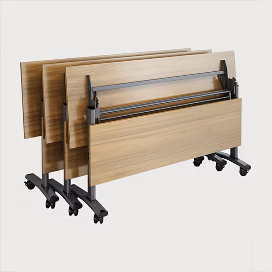 Mesa dobrável retangular dobrável para reunião de móveis de escritório