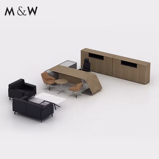 Mesa de mesa executiva do CEO do chefe do gerente da melamina do escritório de design moderno