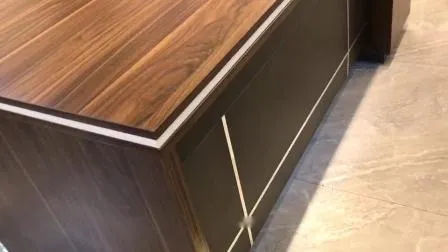 Mobiliário moderno 1,8 m Mesa de escritório executiva de madeira para computador (CAS